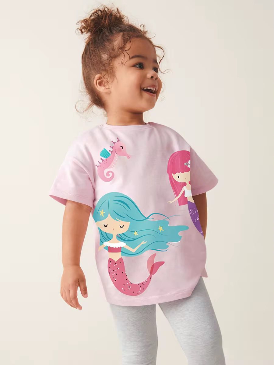 Pink Comfy Mermaid Top and Leggings Set