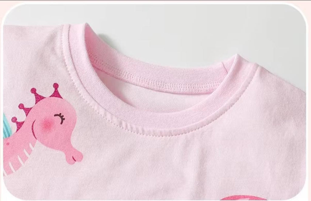 Pink Comfy Mermaid Top and Leggings Set