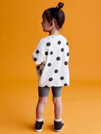 Polka Dot Baby Panda Top and Shorts Set