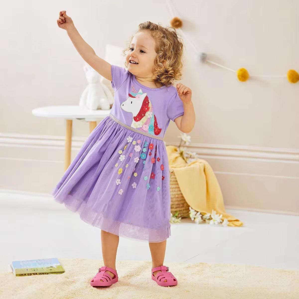 Magical Unicorn Tulle Dress for Girls