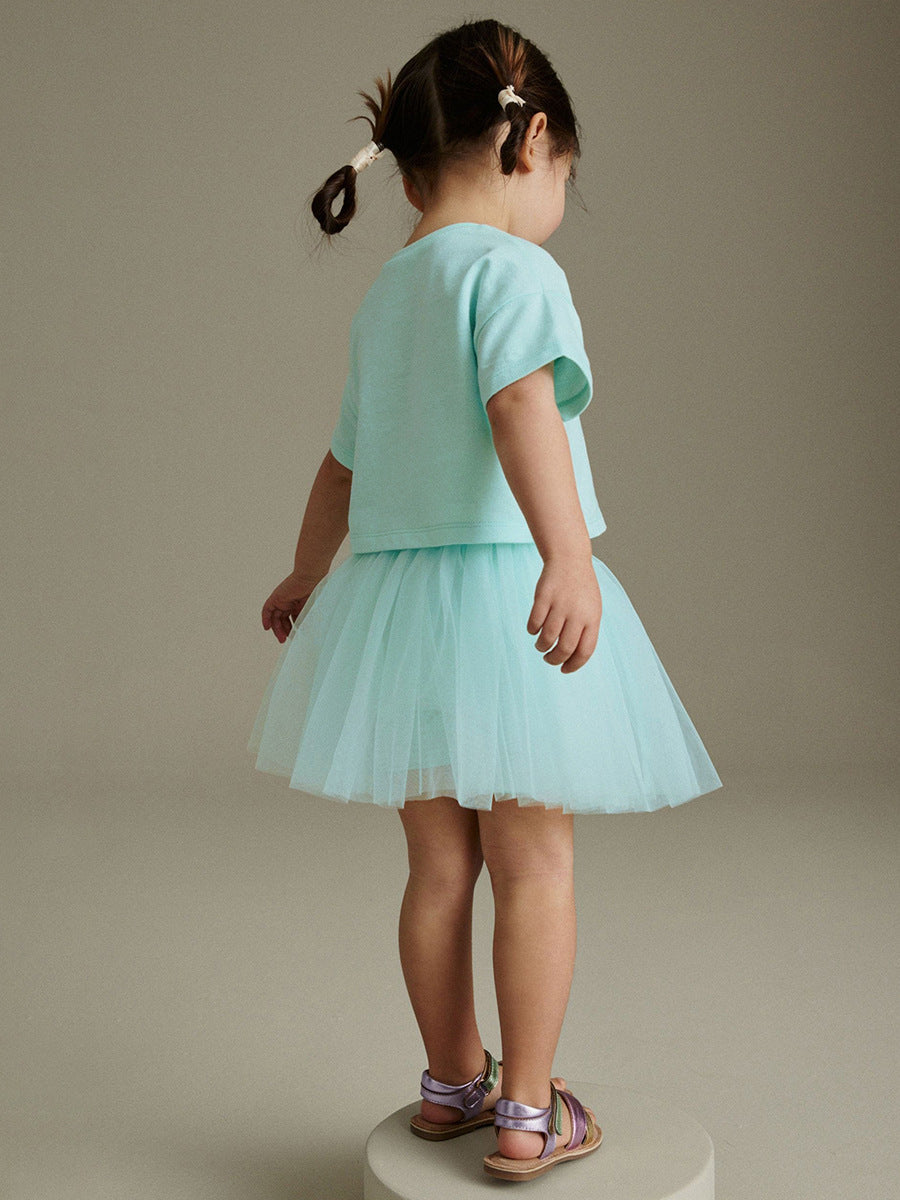 Girls' "Love to Dance" Ballerina Tutu Set - Mint Green