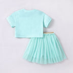 Girls' "Love to Dance" Ballerina Tutu Set - Mint Green