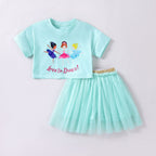 Girls' "Love to Dance" Ballerina Tutu Set - Mint Green