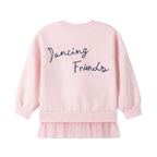 Pink Ballerina Friends Fleece Top and Mint Ribbed Leggings Set 2 Piece