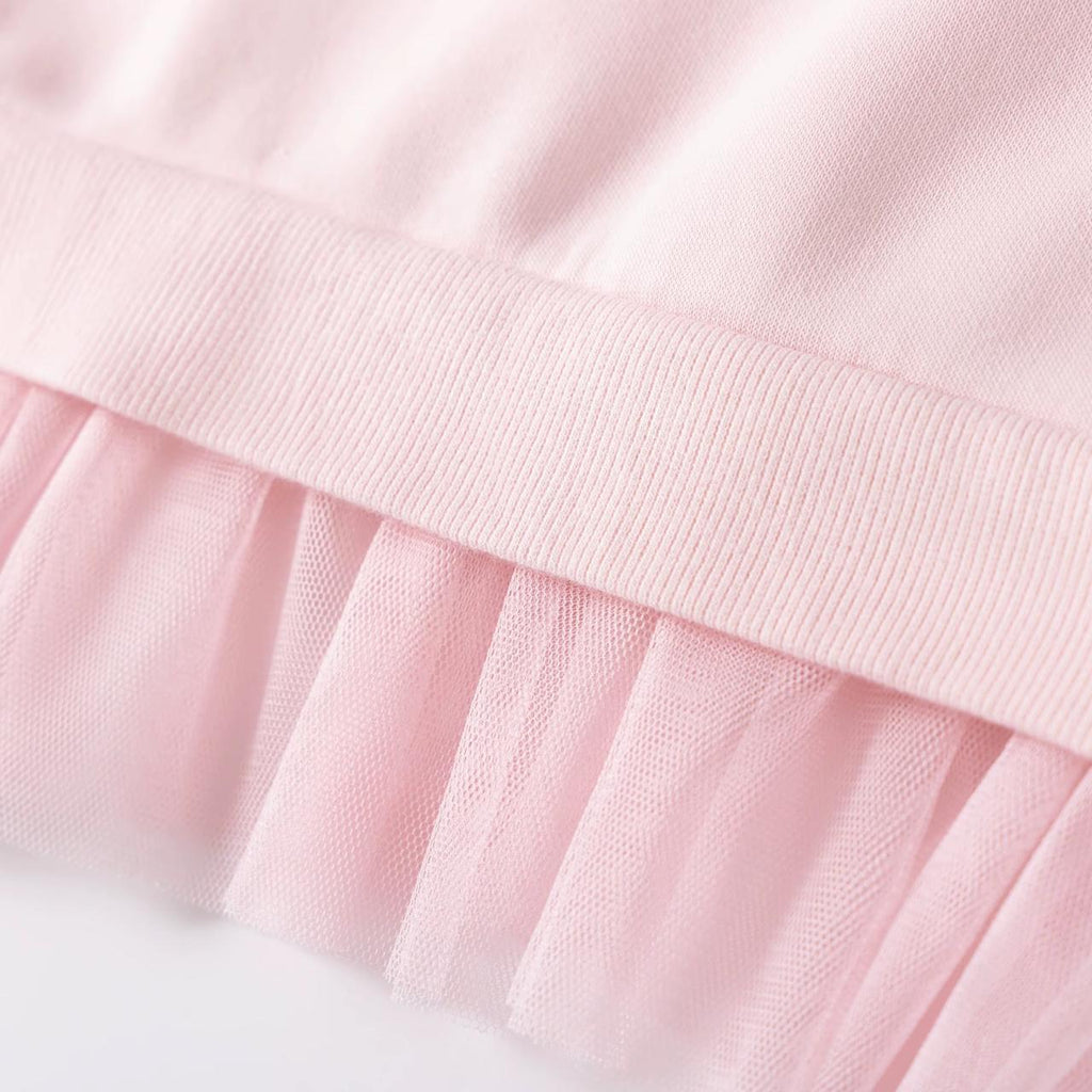 Pink Ballerina Friends Fleece Top and Mint Ribbed Leggings Set 2 Piece