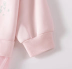 Pink Ballerina Friends Fleece Top and Mint Ribbed Leggings Set 2 Piece