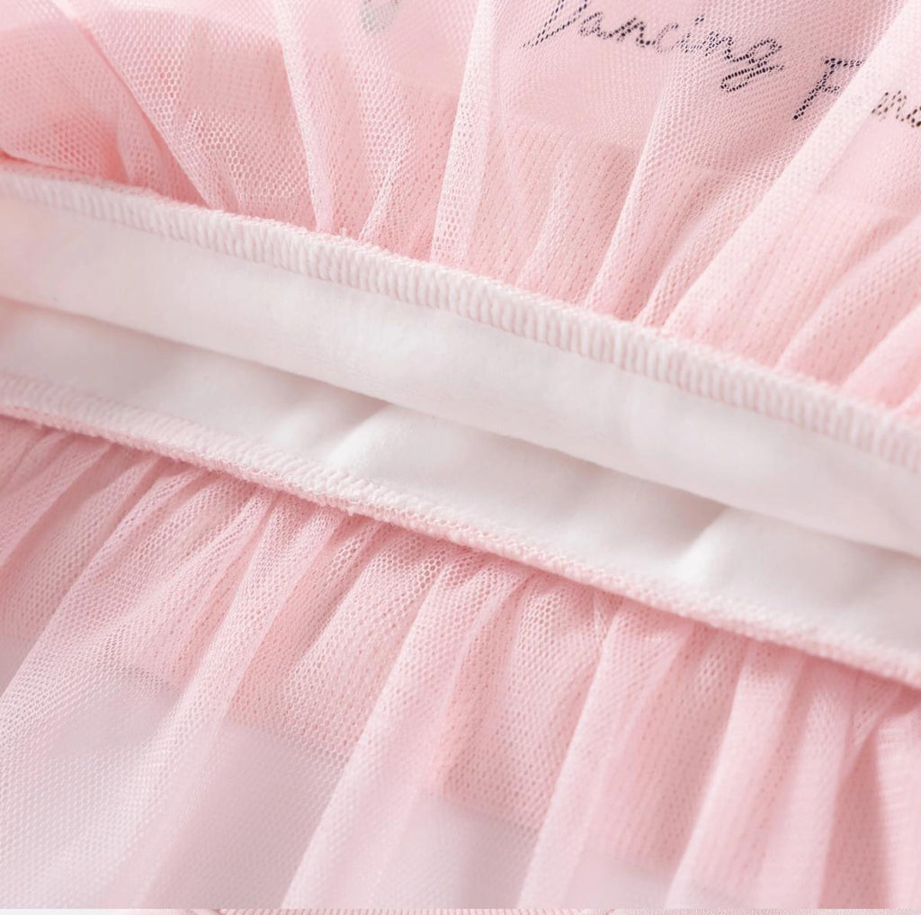 Pink Ballerina Friends Fleece Top and Mint Ribbed Leggings Set 2 Piece