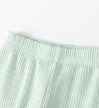 Pink Ballerina Friends Fleece Top and Mint Ribbed Leggings Set 2 Piece