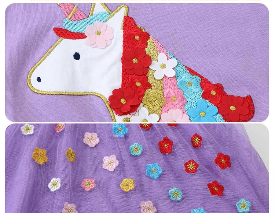Magical Unicorn Tulle Dress for Girls