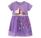 Magical Unicorn Tulle Dress for Girls