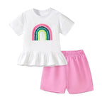 White and Pink Rainbow Set